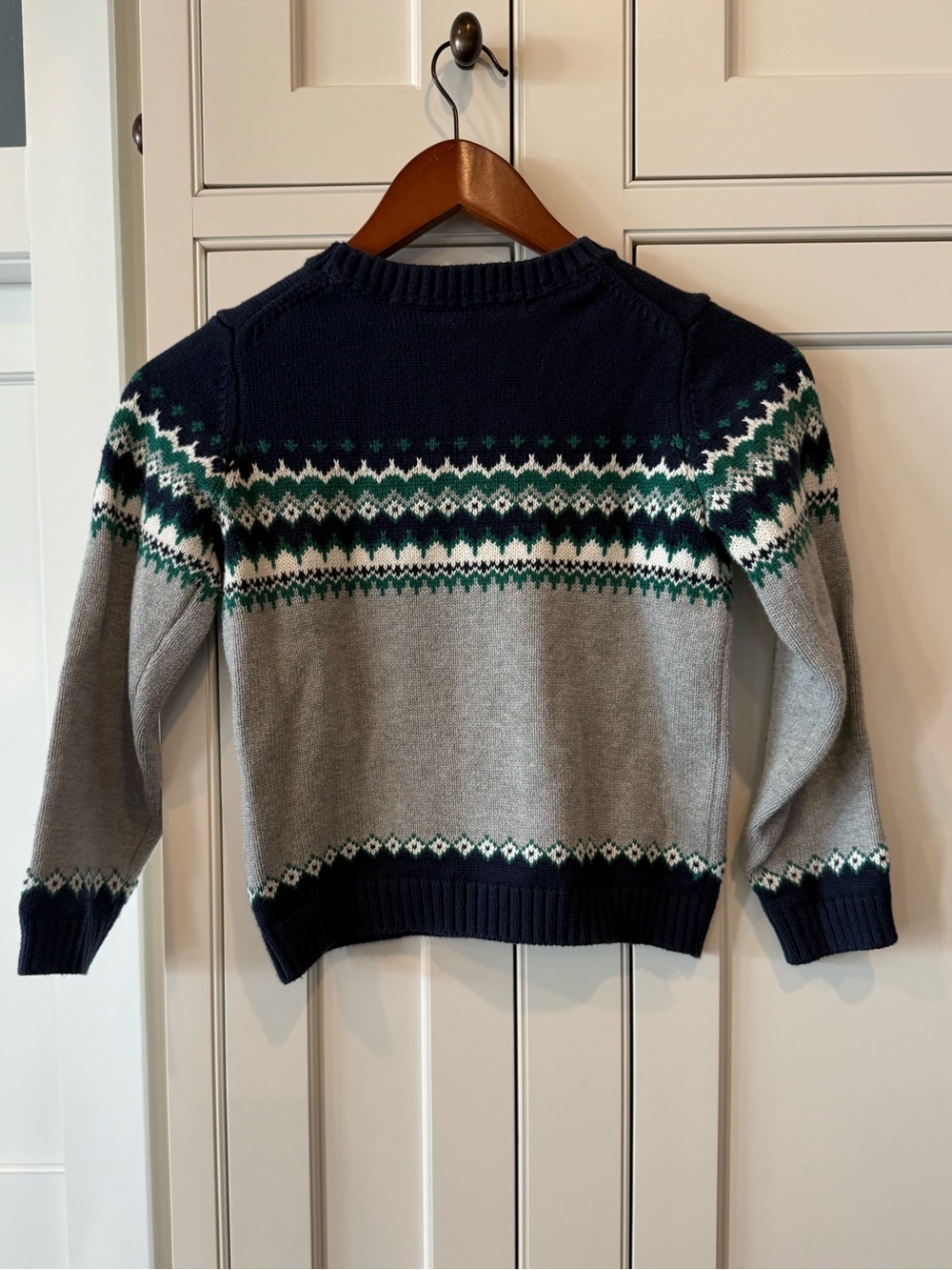 Janie and Jack Navy Knit Pullover - Picture 3 of 3